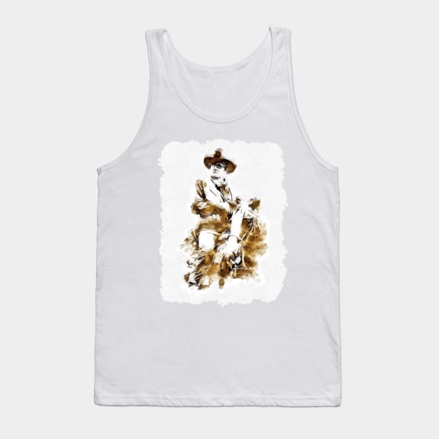 John Wayne Tank Top by Ryan Rad